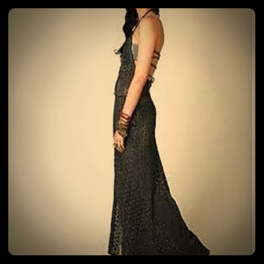 Free People Beach One Piece Crochet Pants Suit